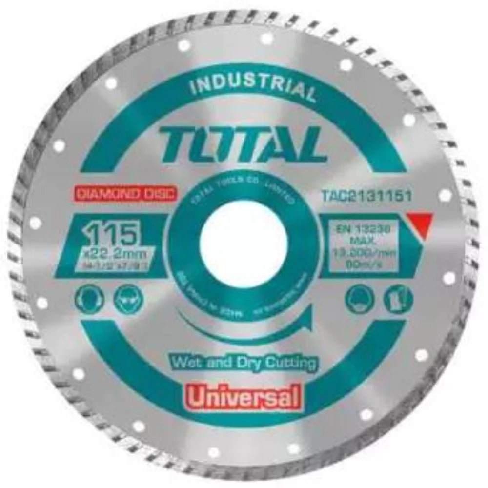 TOTAL TAC2131003 100mm (4") Turbo Diamond Cutting Disc Total